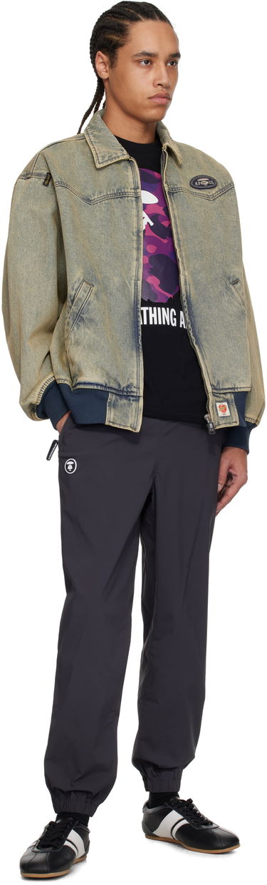 Jakna AAPE by A Bathing Ape AAPE by A Bathing Ape 'AAPE' Main Lightweight Denim Bomber Jacket Modra | AAPLJM7706XANBLL, 3