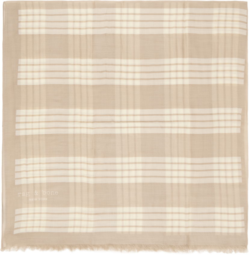 Šala rag & bone Rag & Bone Harlow Geo Print Scarf Bež | WJW24HS1035WO35