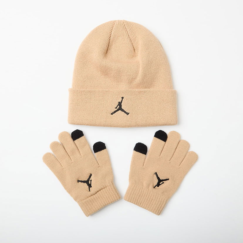 Trenirka Jordan Jordan Essentials Beanie and Gloves Set Bež | 9A0836-X0L