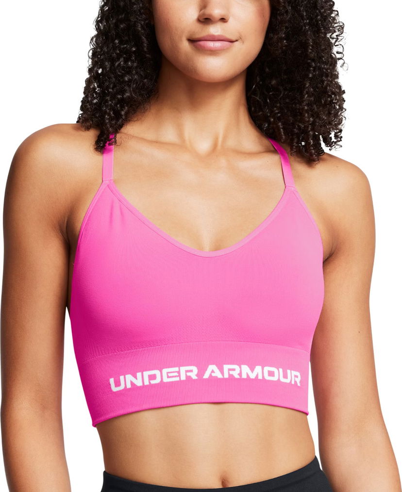 Modrček Under Armour Seamless Low Bra Roza | 1384417-652