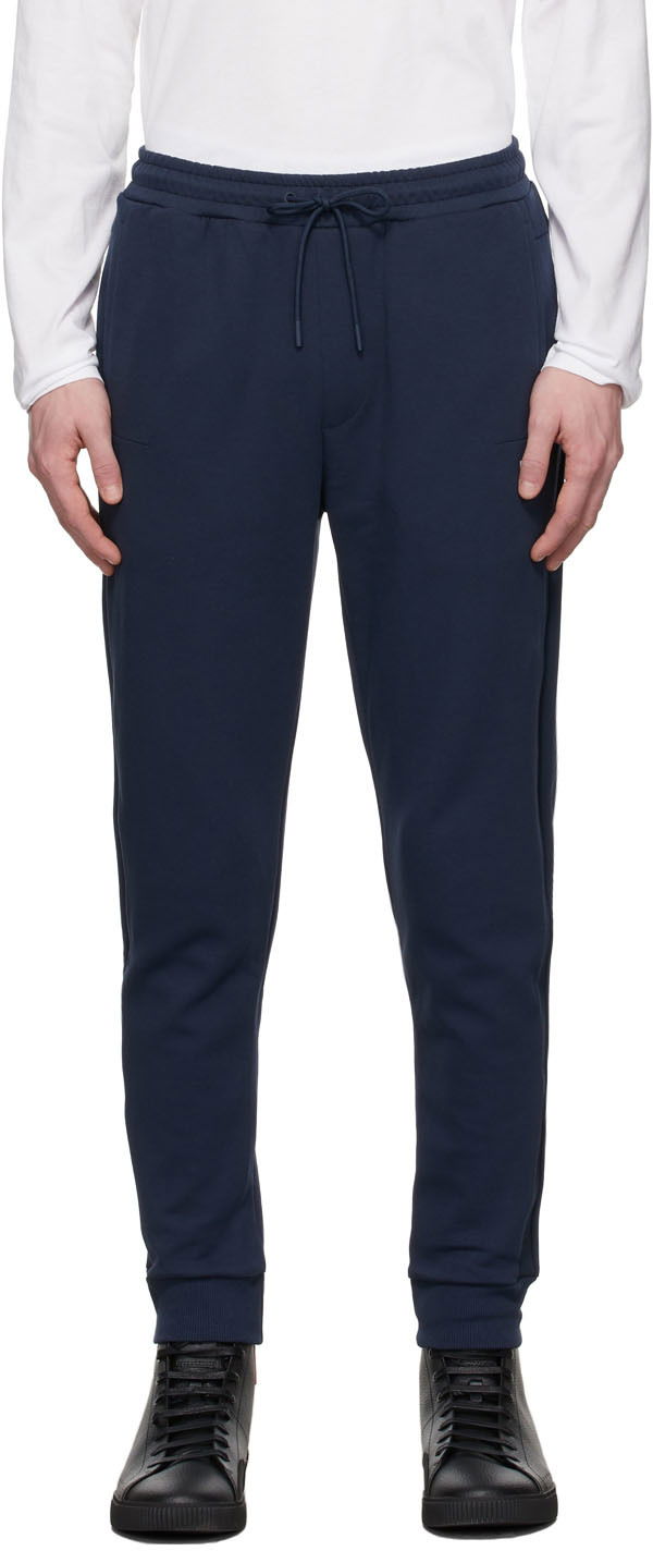 Trenirka BOSS Navy Logo Tape Tracksuit Lounge Pants Mornarica | 50461600