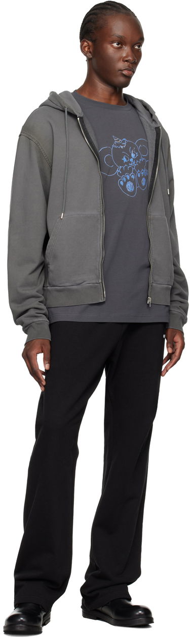 Pulover We11done Zip Hoodie Siva | WD-TJ2-24-812-U-CH, 3