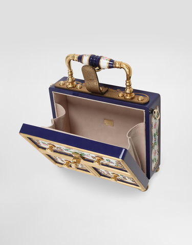 Torbica Dolce & Gabbana Dolce Box Ornate Painted Wood Top Handle Bag Večbarvna | BB5970AD16680995, 3