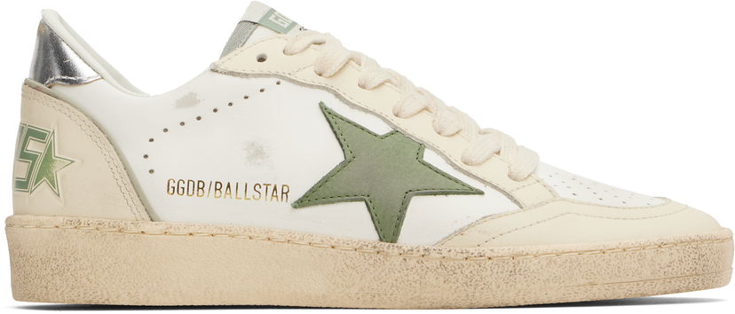 Superge in čevlji Golden Goose Golden Goose Ball Star Bela | GWF00117.F006861.10630