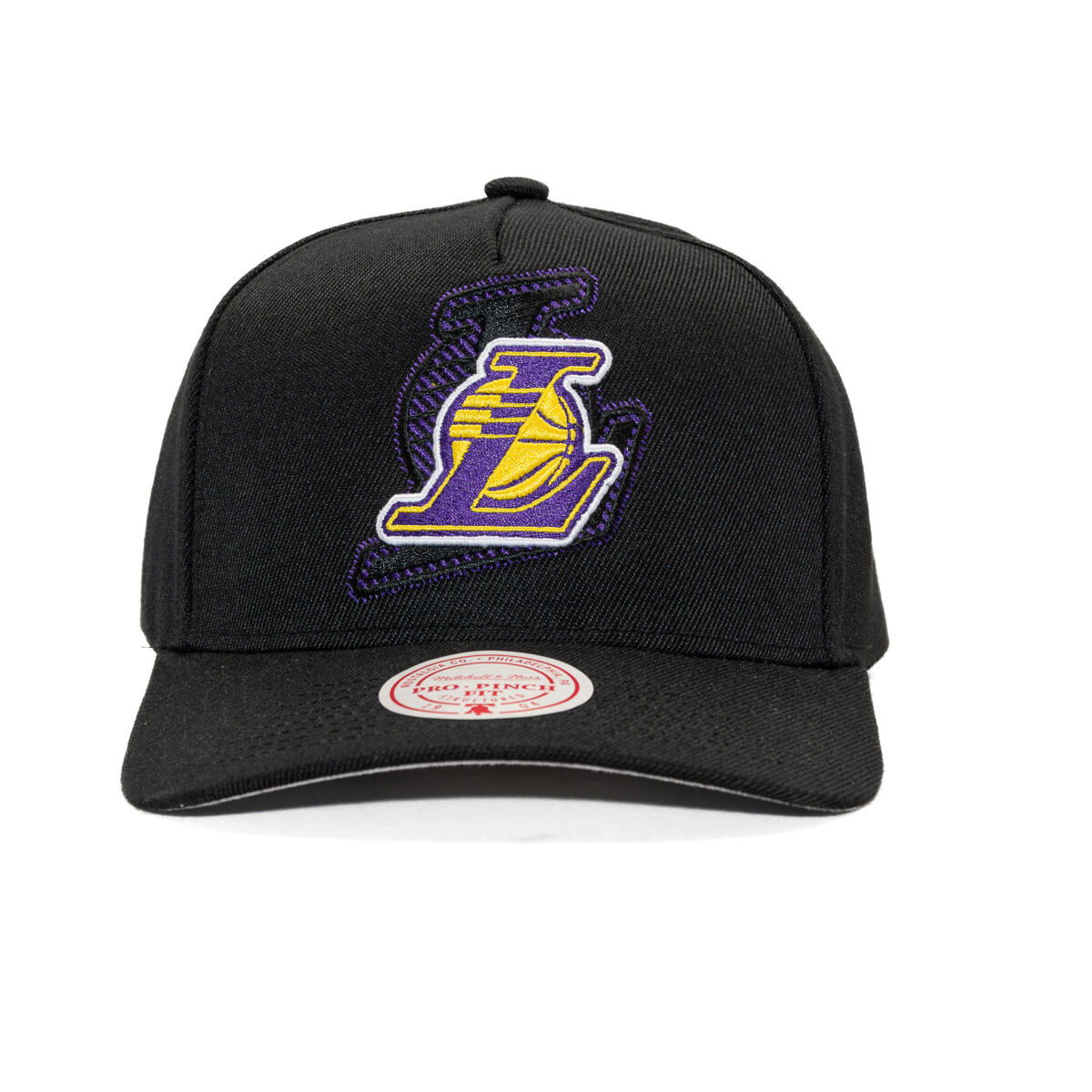 Kapa Mitchell & Ness NBA Los Angeles Lakers Tilted Pro Snapback Cap Črna | HP12813-LALBLCK, 1