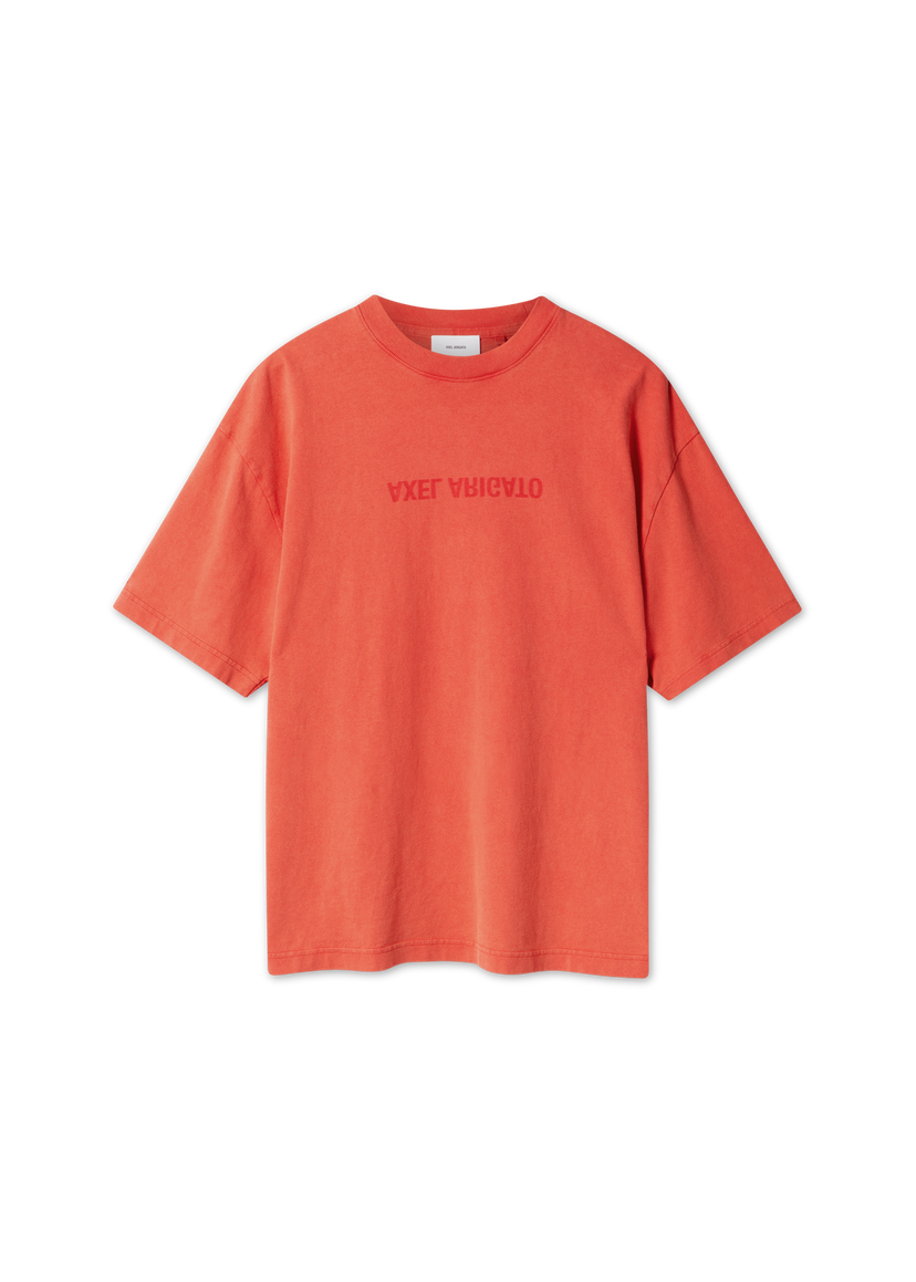 Majica AXEL ARIGATO Distort Washed T-Shirt Oranžna | A3118007