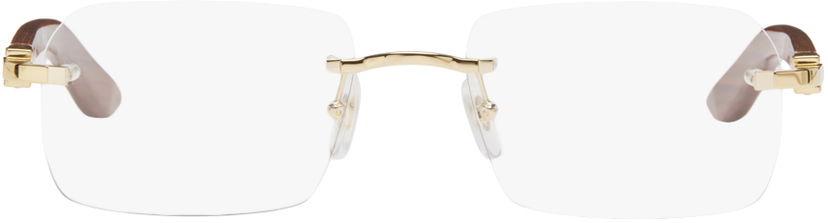Sončna očala Cartier Rectangular Glasses Bež | CT0453O-004