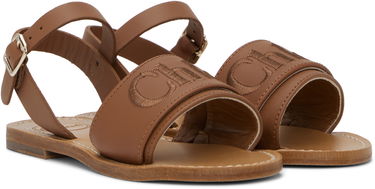 Modni dodatki CHLOÉ Chloé Kids 'Chloé' Sandals Rjava | C20510, 3