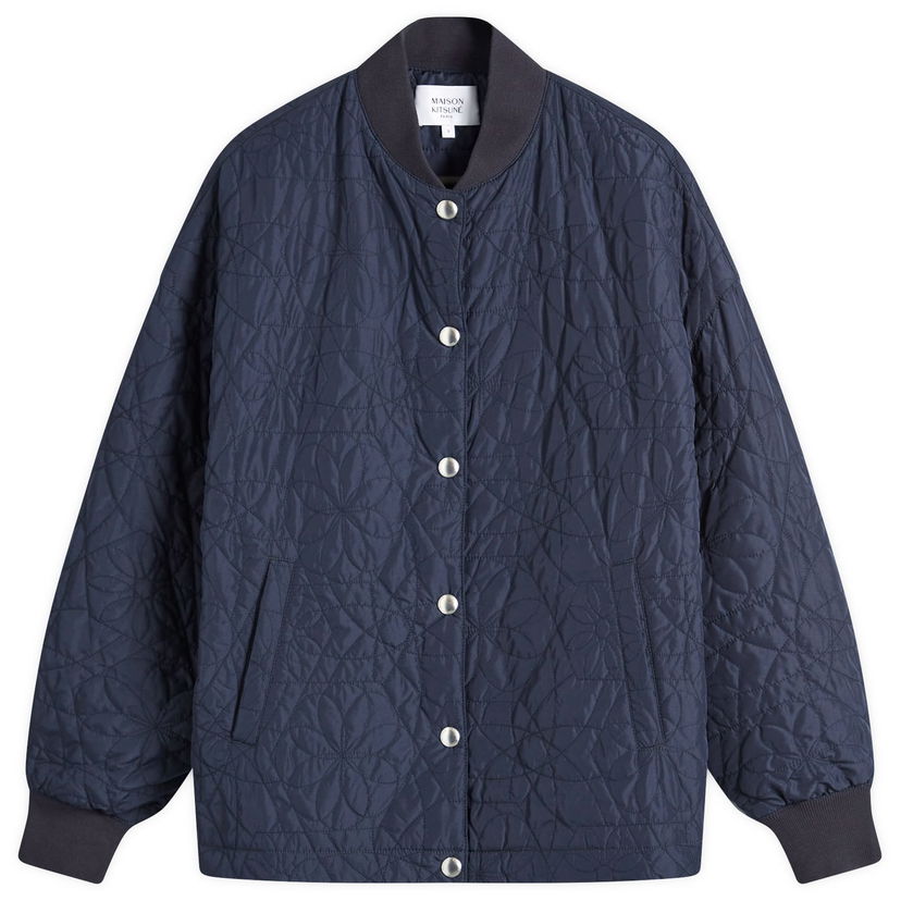 Srajce MAISON KITSUNÉ Quilted Shirt Large Mornarica | NW02103WQ4036-P480