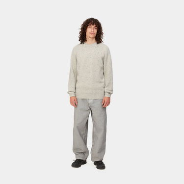 Pulover Carhartt WIP Anglistic Sweater "Speckled Salt" Siva | I010977_1T7_XX, 3