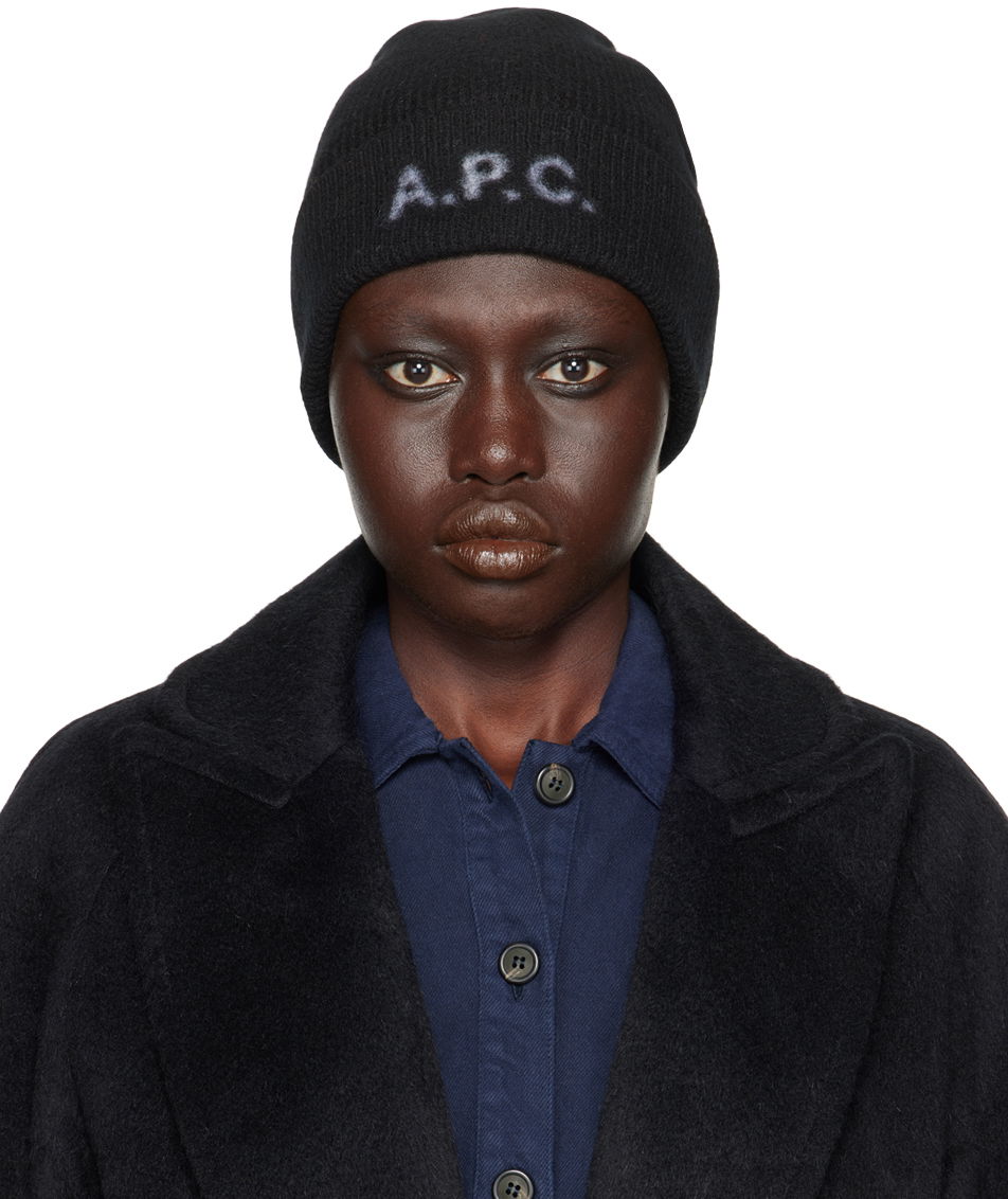 Beanie A.P.C. Black Harry Beanie Črna | WVBDK-M25085, 0