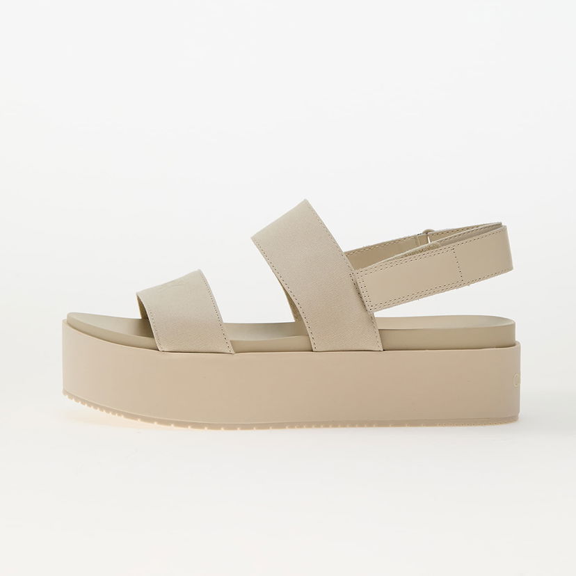 Superge in čevlji CALVIN KLEIN Flatform Sandal Slin Beige Bež | YW0YW01788 AEO