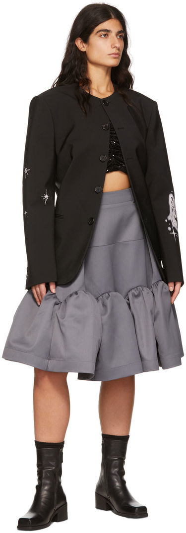 Jakna We11done We11done Polyester Buttoned Jacket Črna | WD-JK1-22-099-M-BK, 3