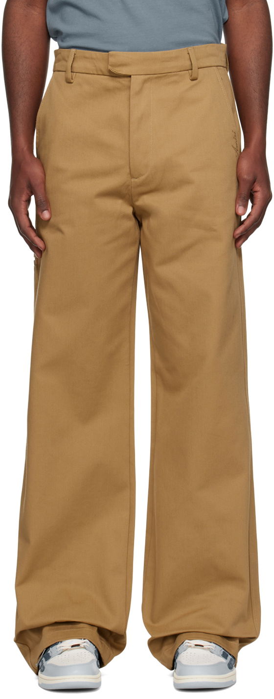 Hlače AMIRI Baggy Work Trousers Rjava | PS23MAW014-281