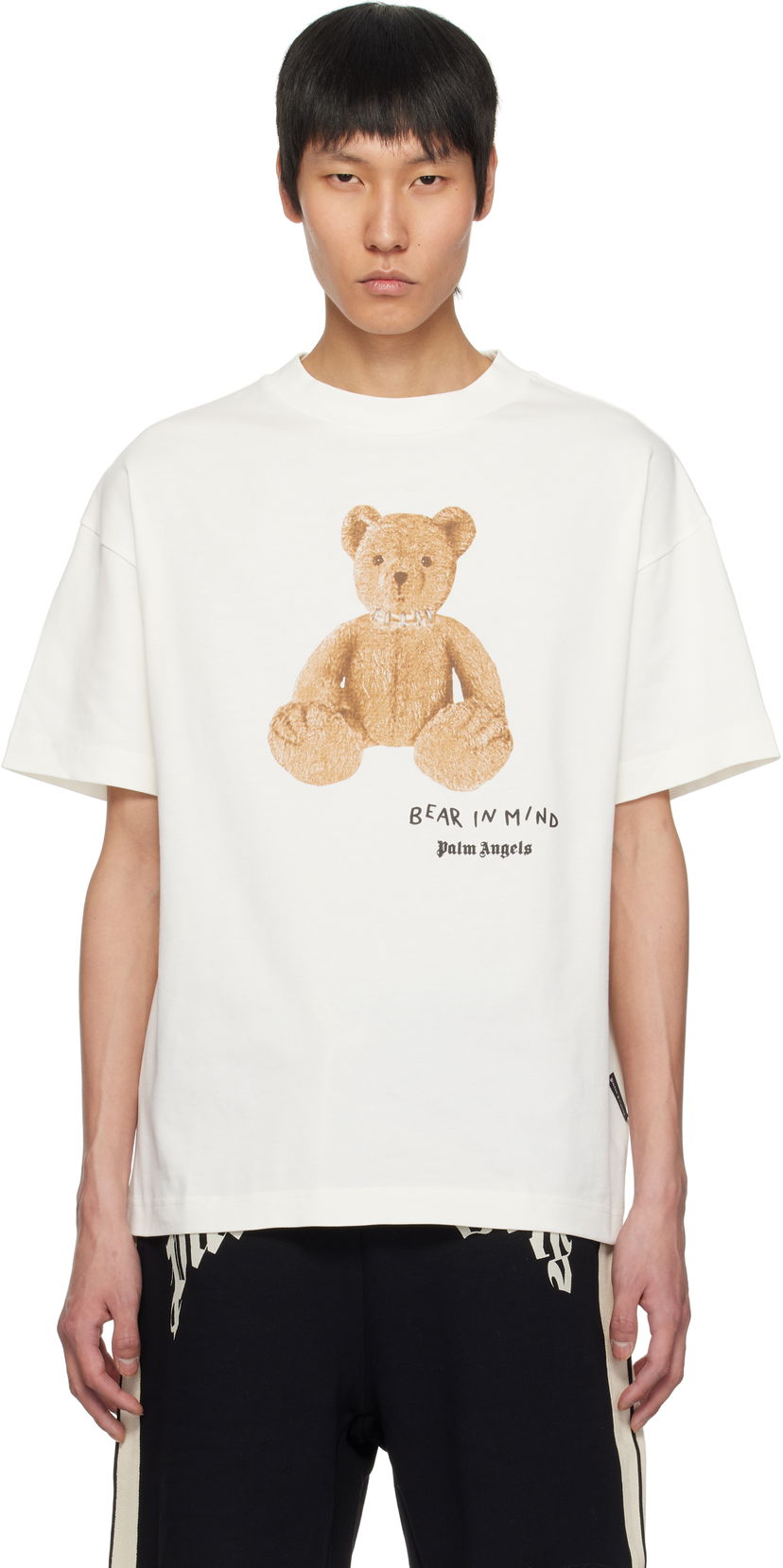 Majica Palm Angels Palm Angels 'Bear in Mind' T-Shirt Bela | PMAA001S25JER0050360