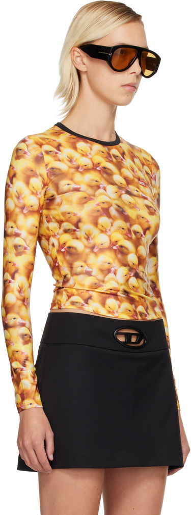 Majica Diesel All-Over Duckling Print Crewneck Long Sleeve Top Večbarvna | A19608 0JLCC, 1