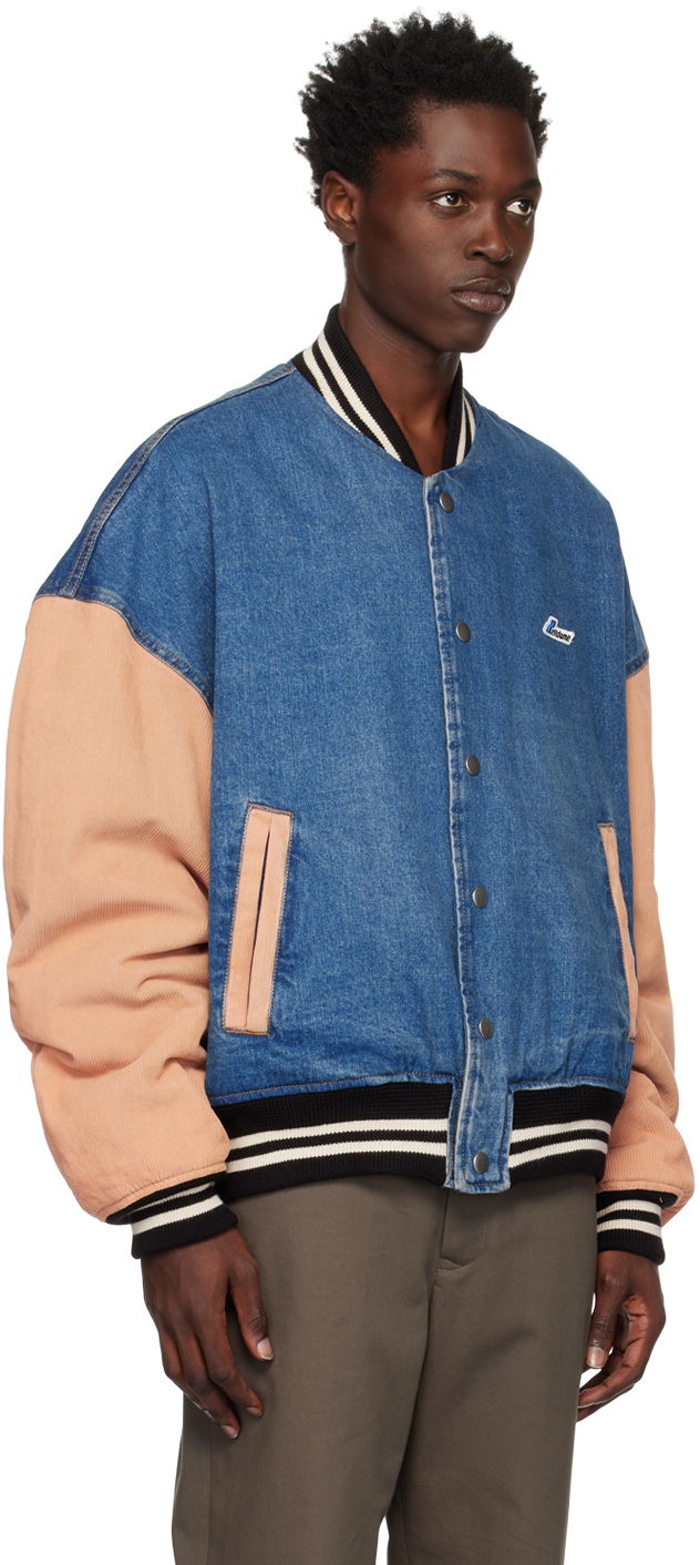 Bomber jakna We11done We11done Denim Varsity Jacket Modra | WD-DJ3-22-371-U-BL, 1
