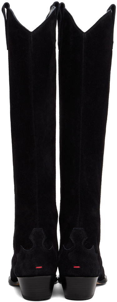 Oblačila Aeyde Aeyde Aruna Suede Cowboy Tall Boots Črna | A11-KB-ARUP40CH-223-800-022, 1