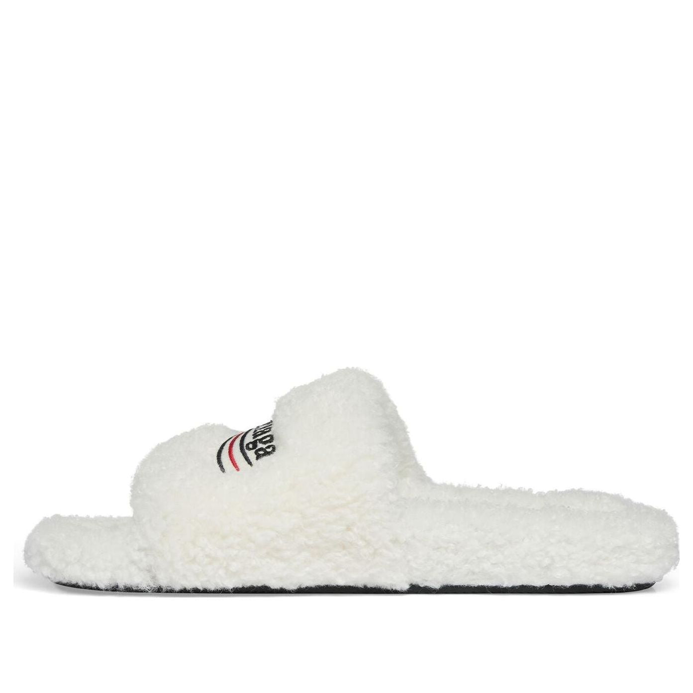 Superge in čevlji Balenciaga Balenciaga Furry Slides Bela | 654261W2DO19906, 0