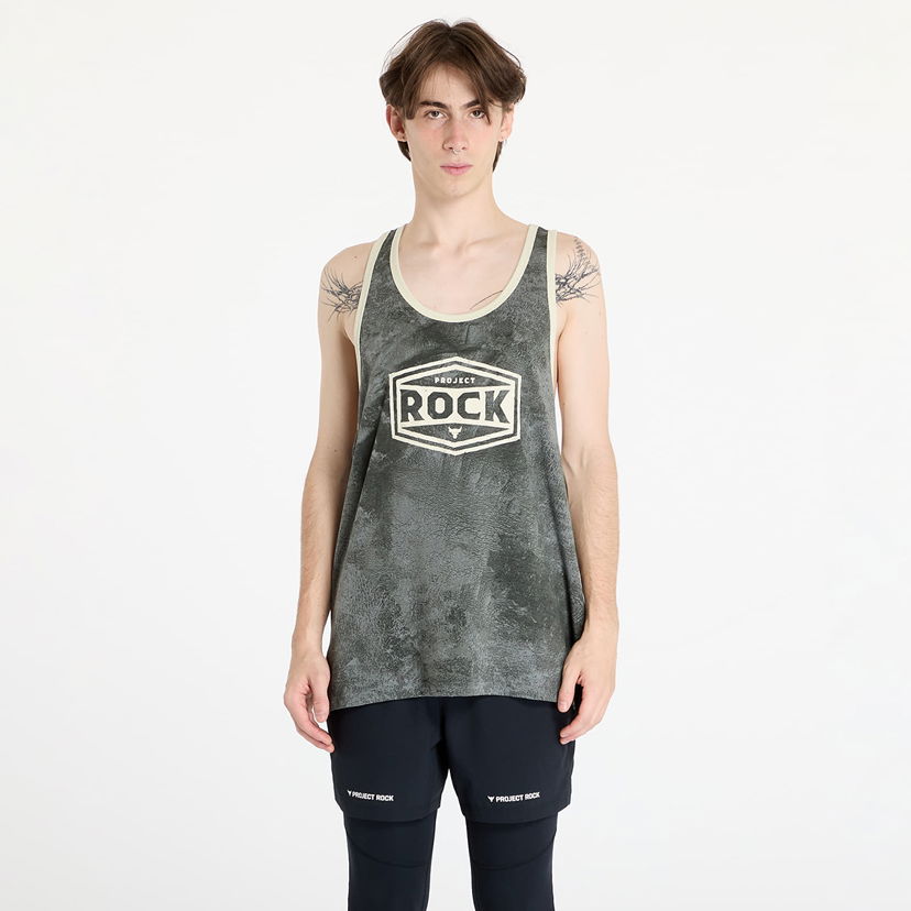 Majica brez rokavov Under Armour Project Rock Racer Tank Tools Top Clay Green/ Silt Zelena | 1386915-709