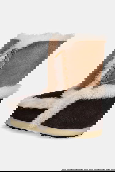 Superge in čevlji Moon Boot Two-Tone Suede Snow Boots with Shearling Trim EVX PATCH Rjava | 80D1470060.MM05, 2