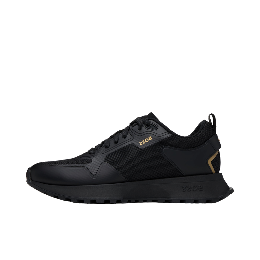 Superge in čevlji BOSS Mixed-Material Sneakers Črna | 50513195