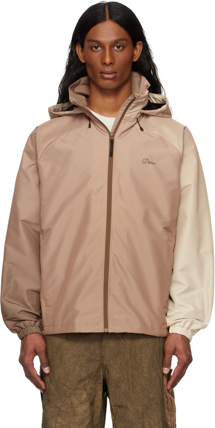 Vetrovka Dime Dime Gradient Windbreaker Jacket Bež | DIME2SP251BRW