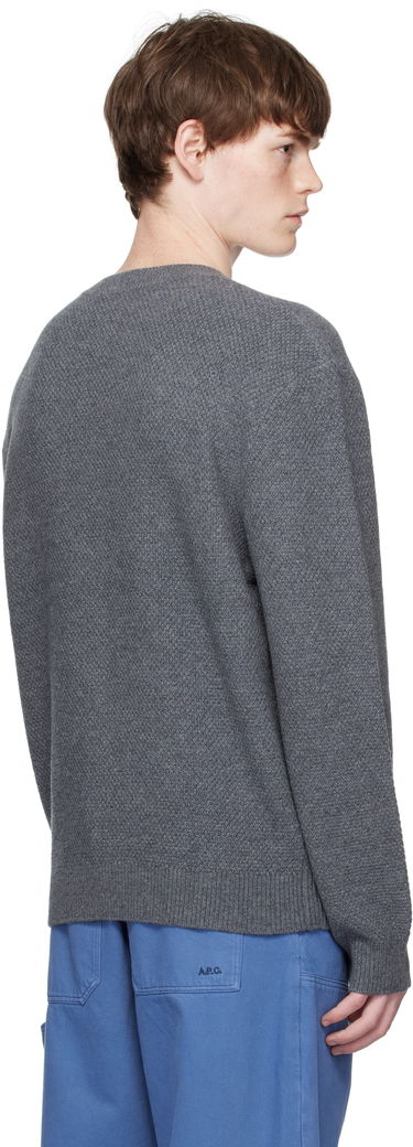 Pleteni pulover A.P.C. A.P.C. Thomas Knit Sweater Siva | WVBCZ-H23434, 2
