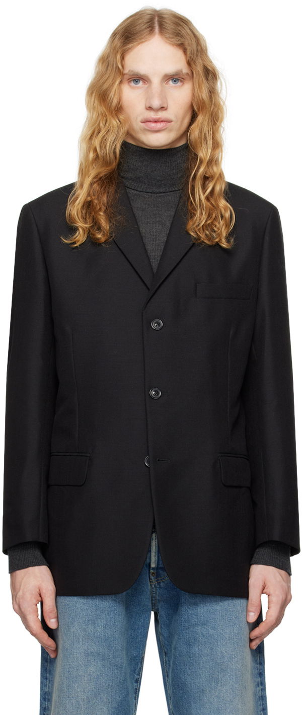 Jakna Maison Margiela Single-Breasted Blazer Črna | S50BN0528 S49892