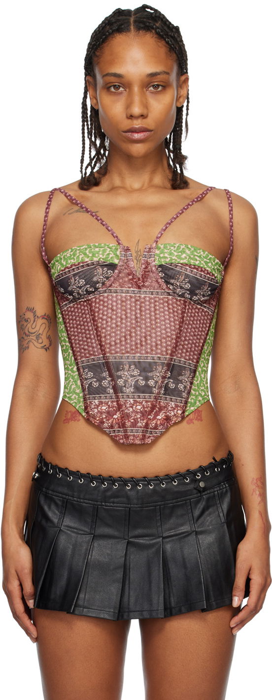 Modrček Miaou Miaou Aphex Print Corset Večbarvna | 7046PM1PNP