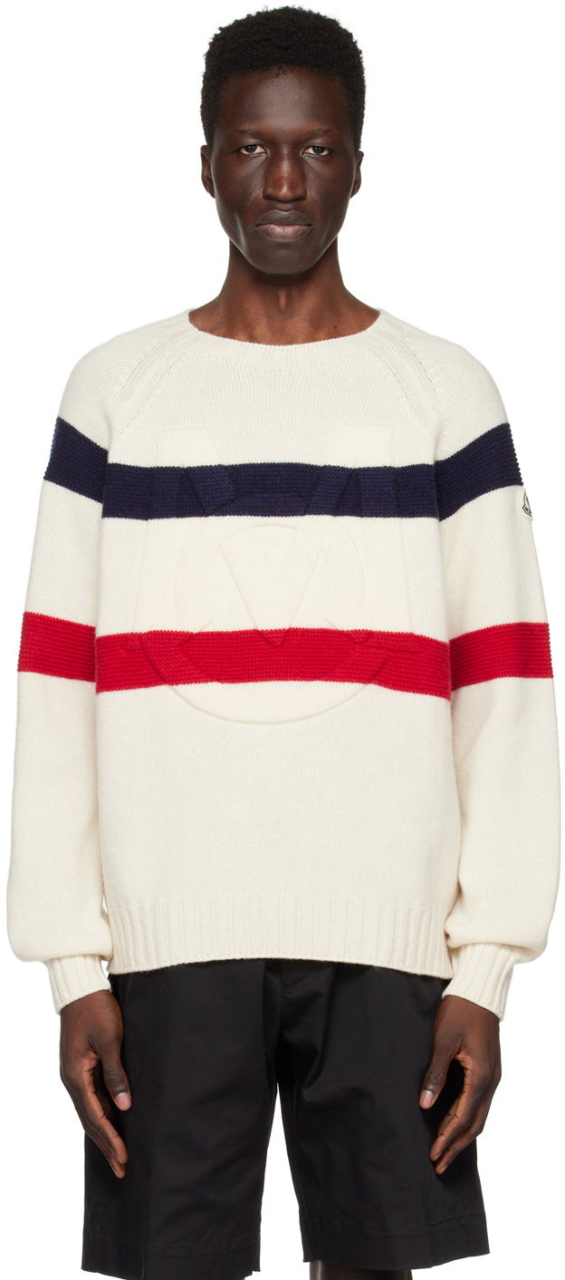 Pleteni pulover Moncler Monogram Sweater Bež | I10919C00001M1127, 0