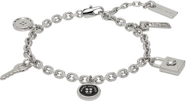 Zapestnica Marc Jacobs Marc Jacobs Charm Bracelet with Buttons, Lock, Key and Logo Tag Kovinski | 2R4JBR001J41, 0