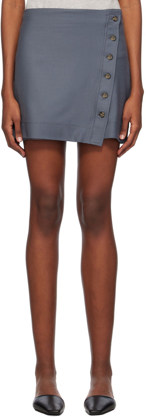 Krila Loulou de Saison Loulou de Saison Mahaz Miniskirt Siva | MAHAZ