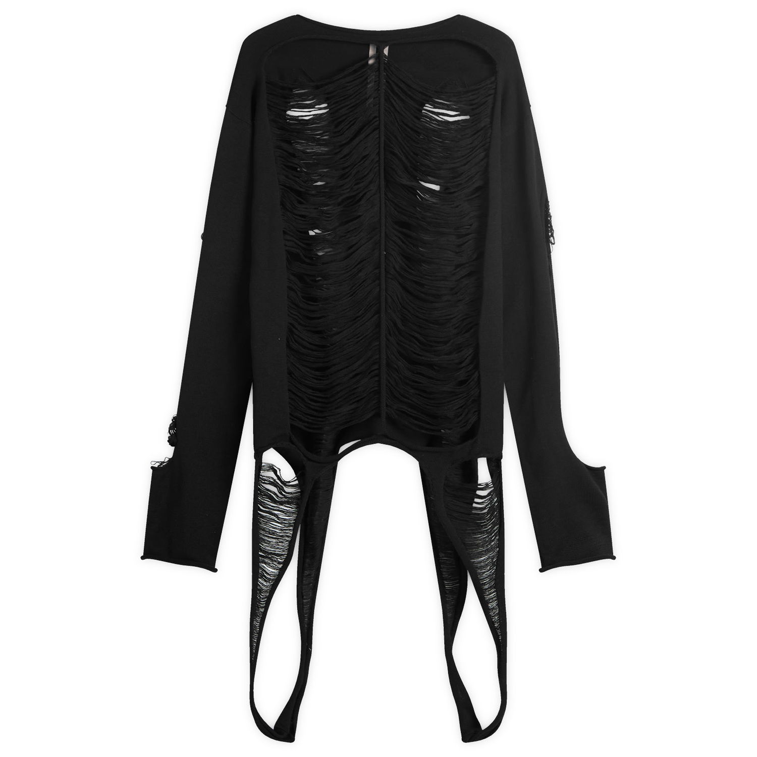 Pleteni pulover Rick Owens Rick Owens Knit Malia Top, Size Large Črna | RR01E5671-KGRIDM-9, 1