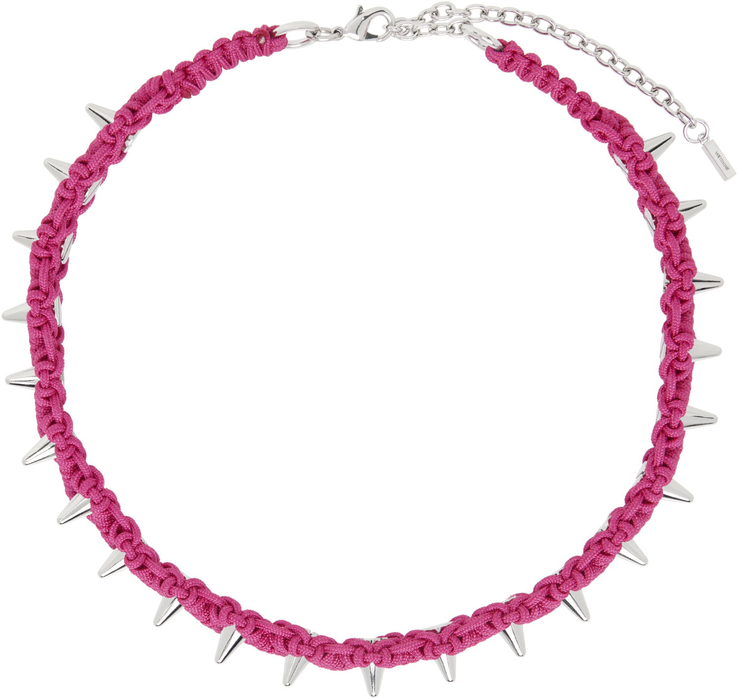 Ogrlica We11done We11done Handmade Studded Noeud Choker Roza | WD-AJ0-25-600-U-PK, 0