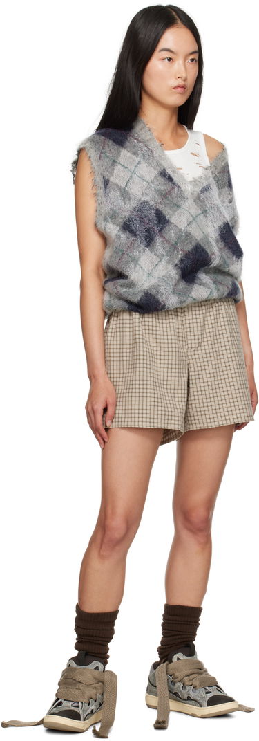 Boksarice ERL Plaid Boxers Bež | ERL09UW10, 4