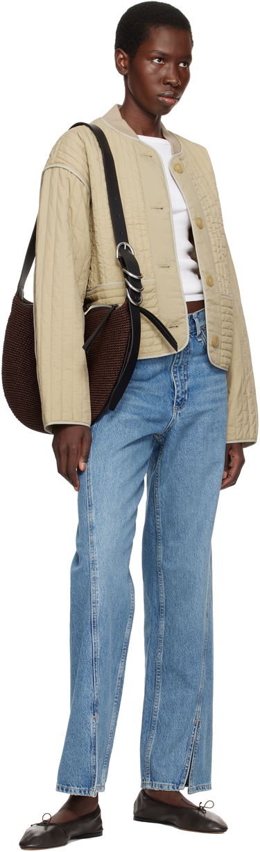 Torba za čez ramo rag & bone Rag & Bone Mercer Medium Straw Bag Rjava | ST100902, 3