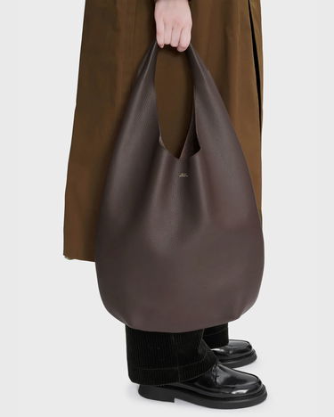 Torba za čez ramo A.P.C. A.P.C. Le Neige Leather Shoulder Bag Rjava | PXCBC-F67008-CAV, 2