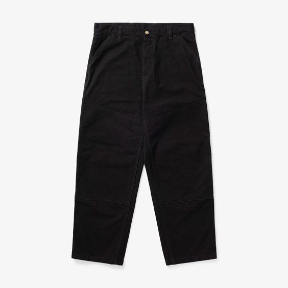 Hlače in kavbojke Carhartt WIP Wide Panel Črna | I031393.8902, 0