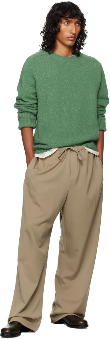 Hlače The Row The Row Donatello Wide-Leg Trousers Bež | 657-W3038, 3