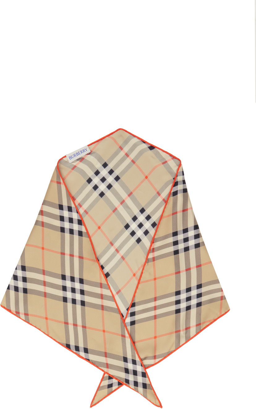 Šala Burberry Diamond Silk Scarf Bež | 8101852