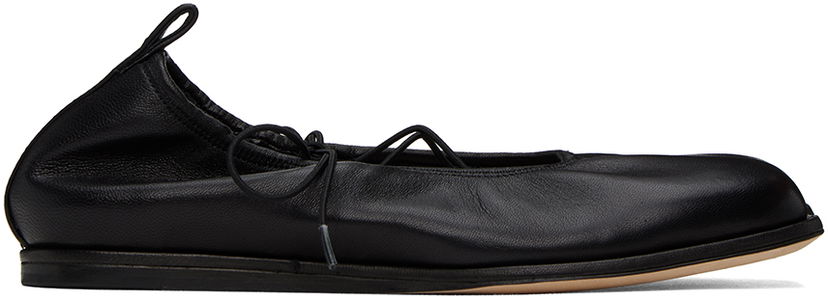 Obleke Simone Rocha Simone Rocha Heart Toe Ballerina Flats Črna | RMP15 0766