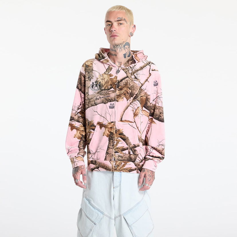 Pulover Pleasures PLEASURES Realtree Velour Hoodie Roza | P25JC001-PINK