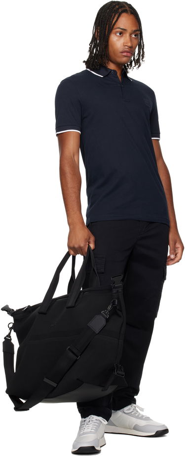 Potovalna torba BOSS BOSS Mixed-Structure Holdall Črna | 50548308, 4