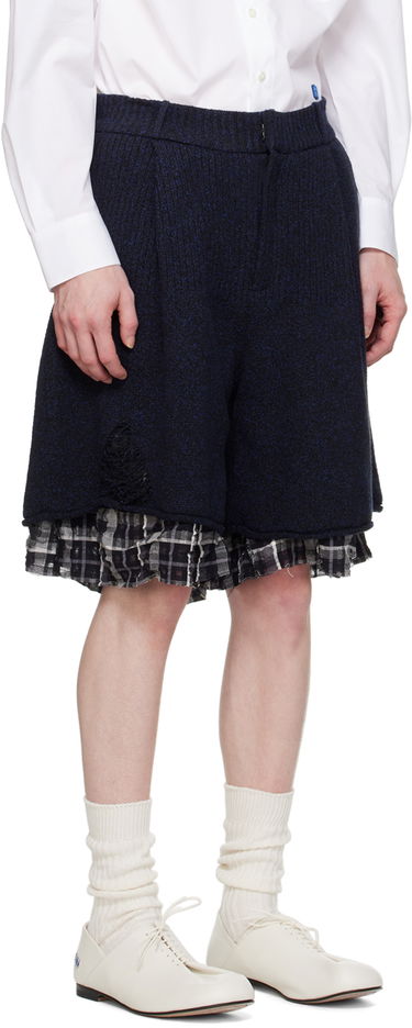 Kratke hlače ADER ERROR Layered Knit Shorts Mornarica | BN01SSBT0401BK, 4