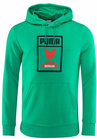 Pulover Puma Hoodie With Logo And Print Zelena | 686323-01, 0
