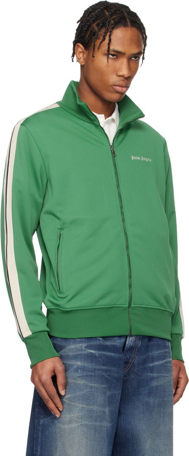 Trenirka Palm Angels Palm Angels Embroidered Logo Track Jacket Zelena | PMBD058S25FAB0015703, 1