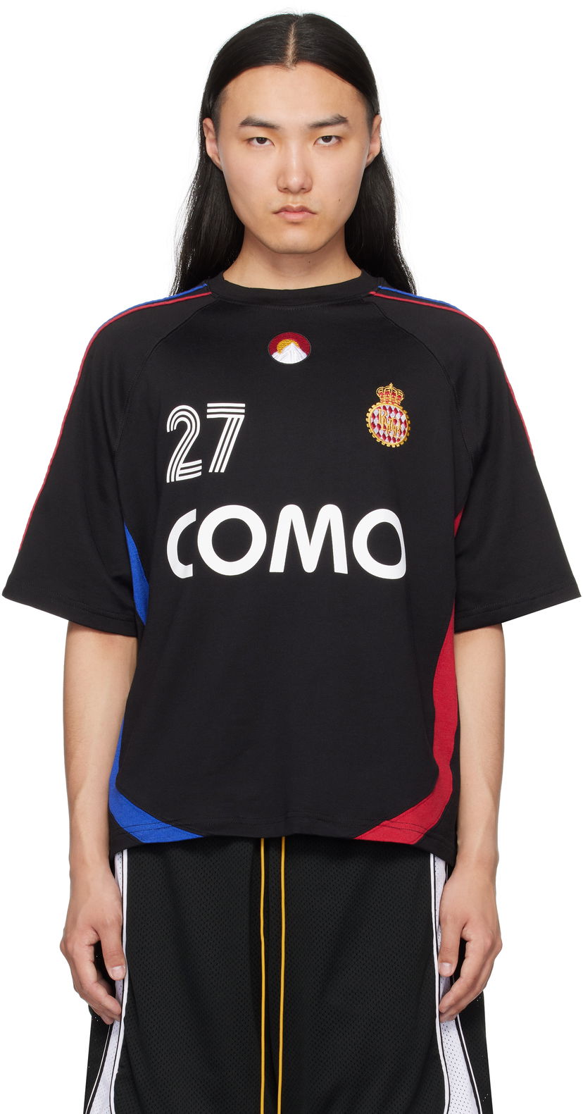Majica Rhude Rhude ''Rhude 27'' Football T-Shirt Črna | RHSS25TT03230