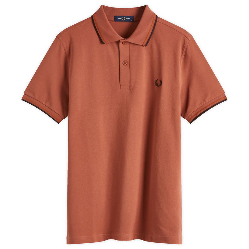 Polo majica Fred Perry Fred Perry Twin Tipped Polo Shirt, Size Large Oranžna | M3600-Y39