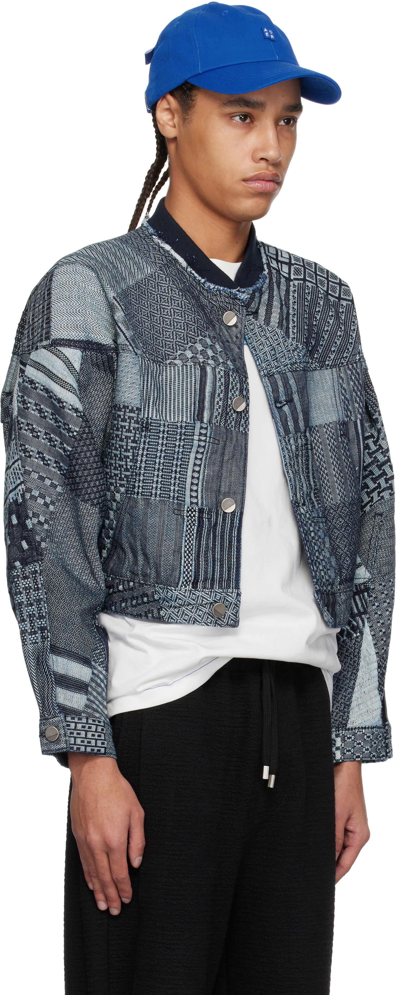 Bomber jakna ADER ERROR ADER error Collaz Product. 21 Patchwork Denim Jacket Modra | BO01SSJK1601BL, 1